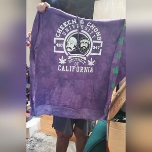 Purple Cheech & Chong University Hoodie